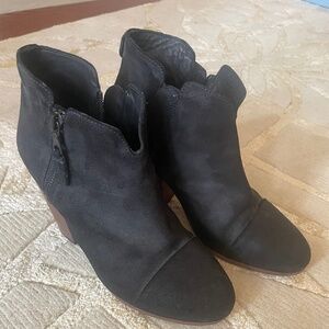 Black suede booties from rag and bone